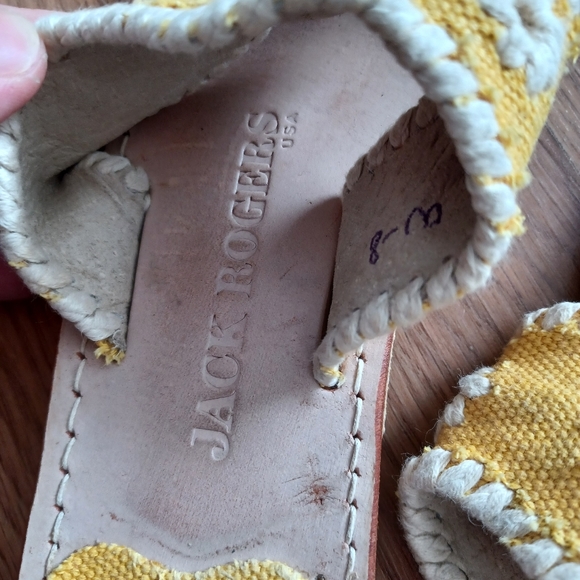 Jack Rogers Thong Sandals in Yellow - Picture 6 of 7